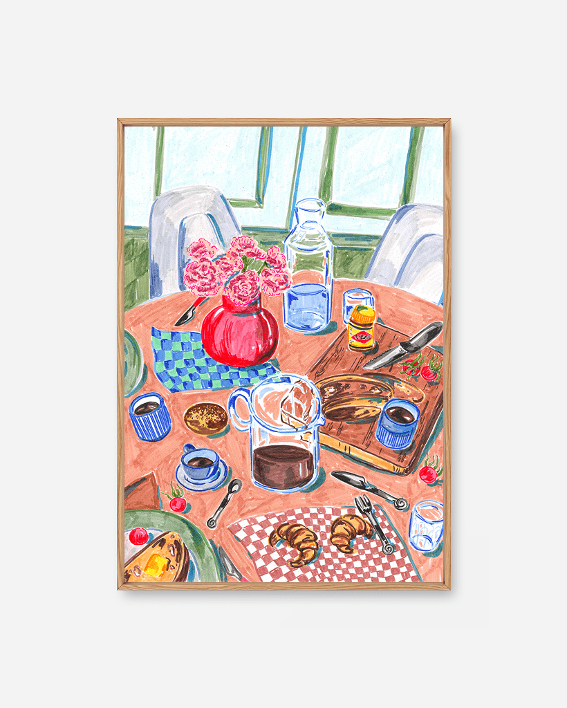 Morgenlevering by Sia Siamos, a botanical Scandinavian art print