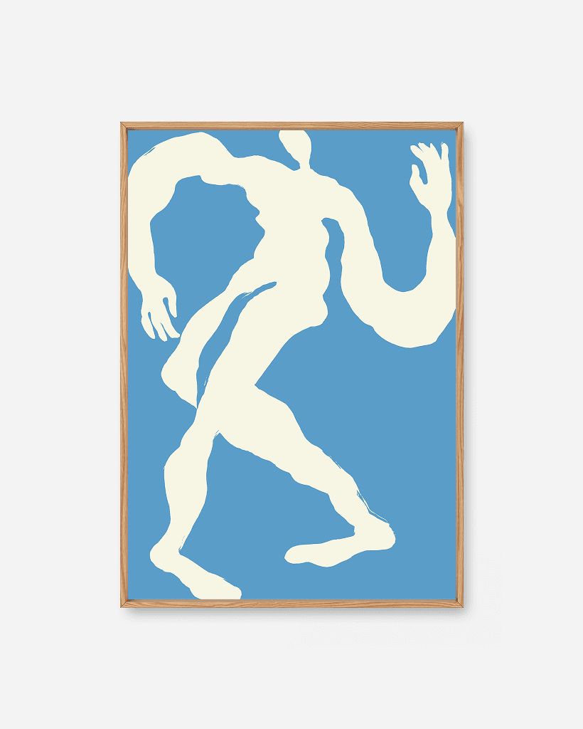 Dancer Scandinavian art print by Helene Brox