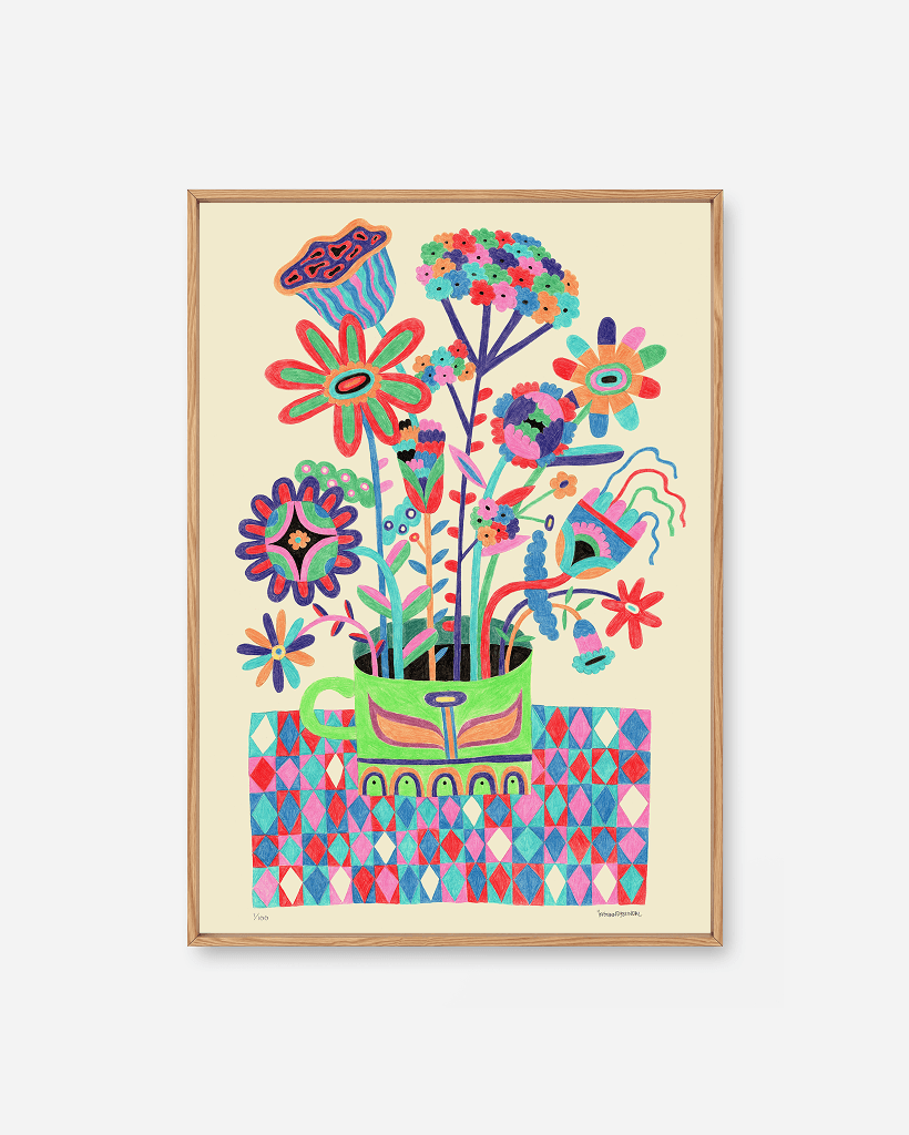Trysilkaffe by Ingunn Dybendal, a botanical Scandinavian art print