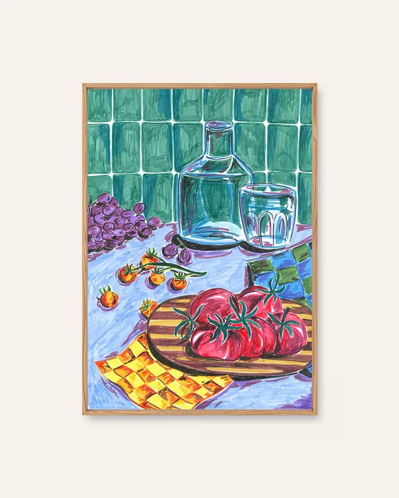 Hyttefrokost by Sia Siamos, a botanical Scandinavian art print