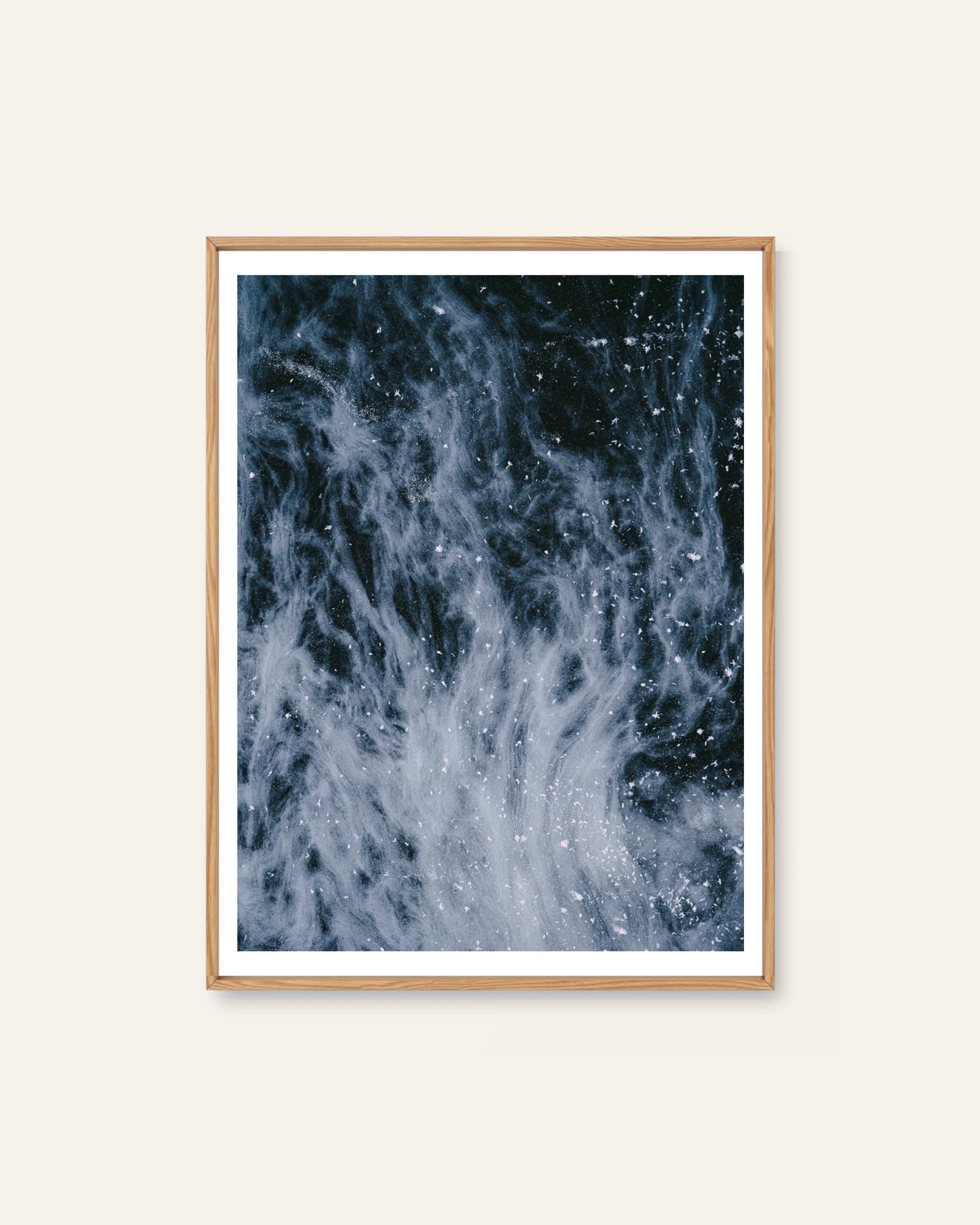 Frozen currents by Markus Naarttijärvi, a photographic Scandinavian art print