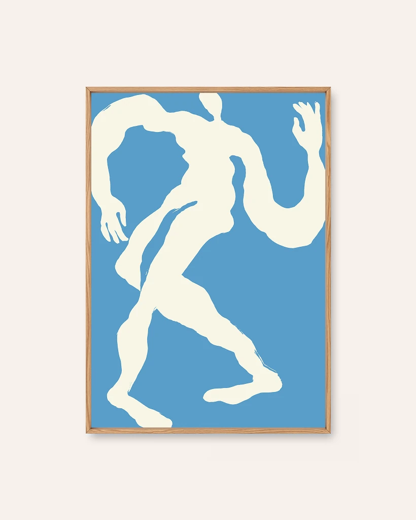 Dancer by Helene Brox, an abstract Scandinavian art print
