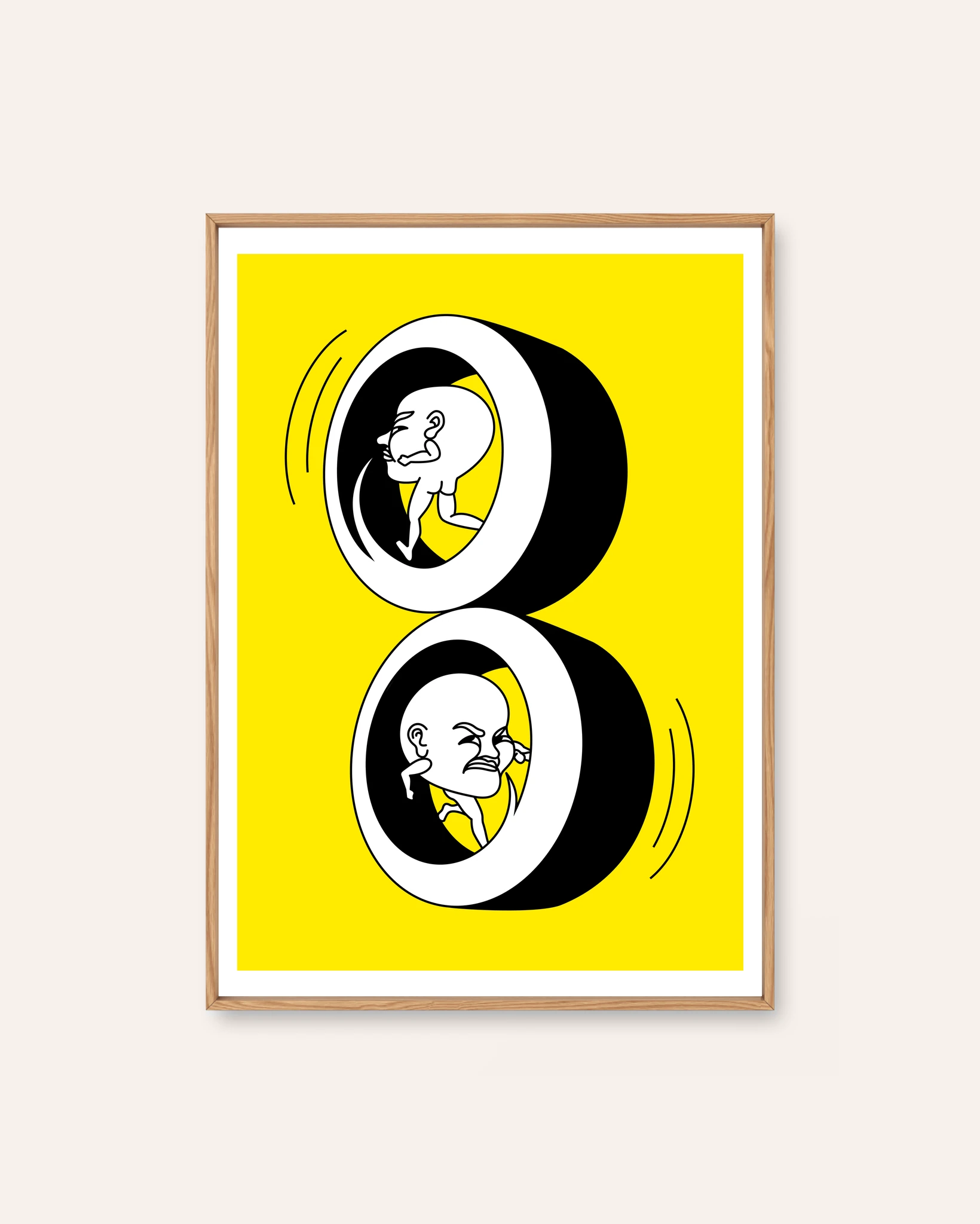 Good conversation by Emma Iben, an illustrated Scandinavian art print