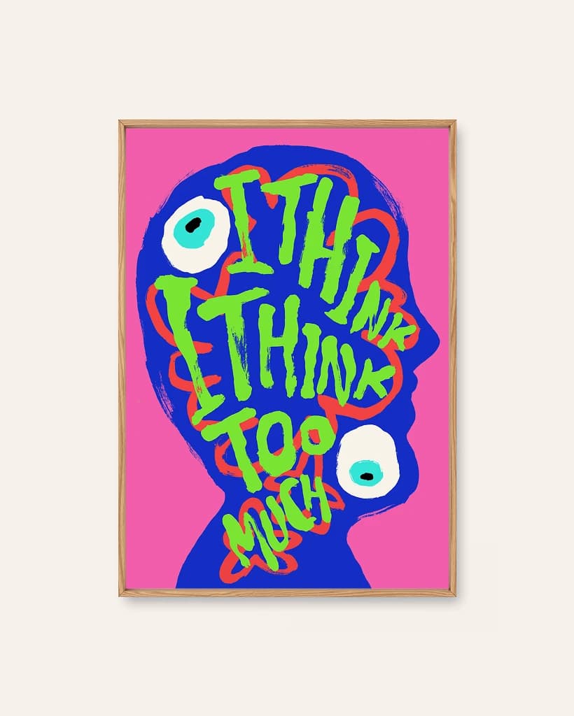 IThinkIThink av Helene Brox, et abstrakt skandinavisk kunsttrykk