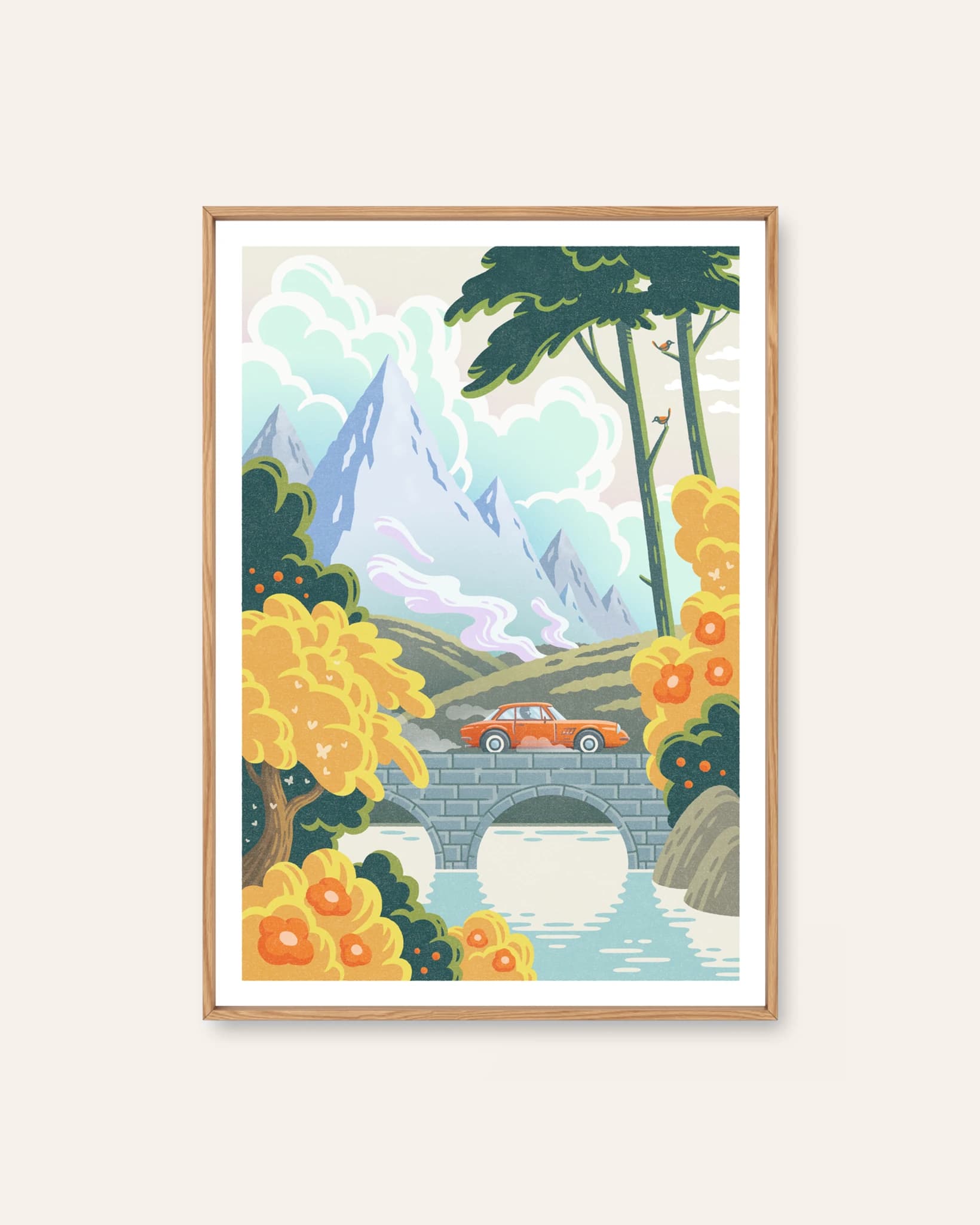 Journey by Mikko Saarainen, an illustrated Scandinavian art print