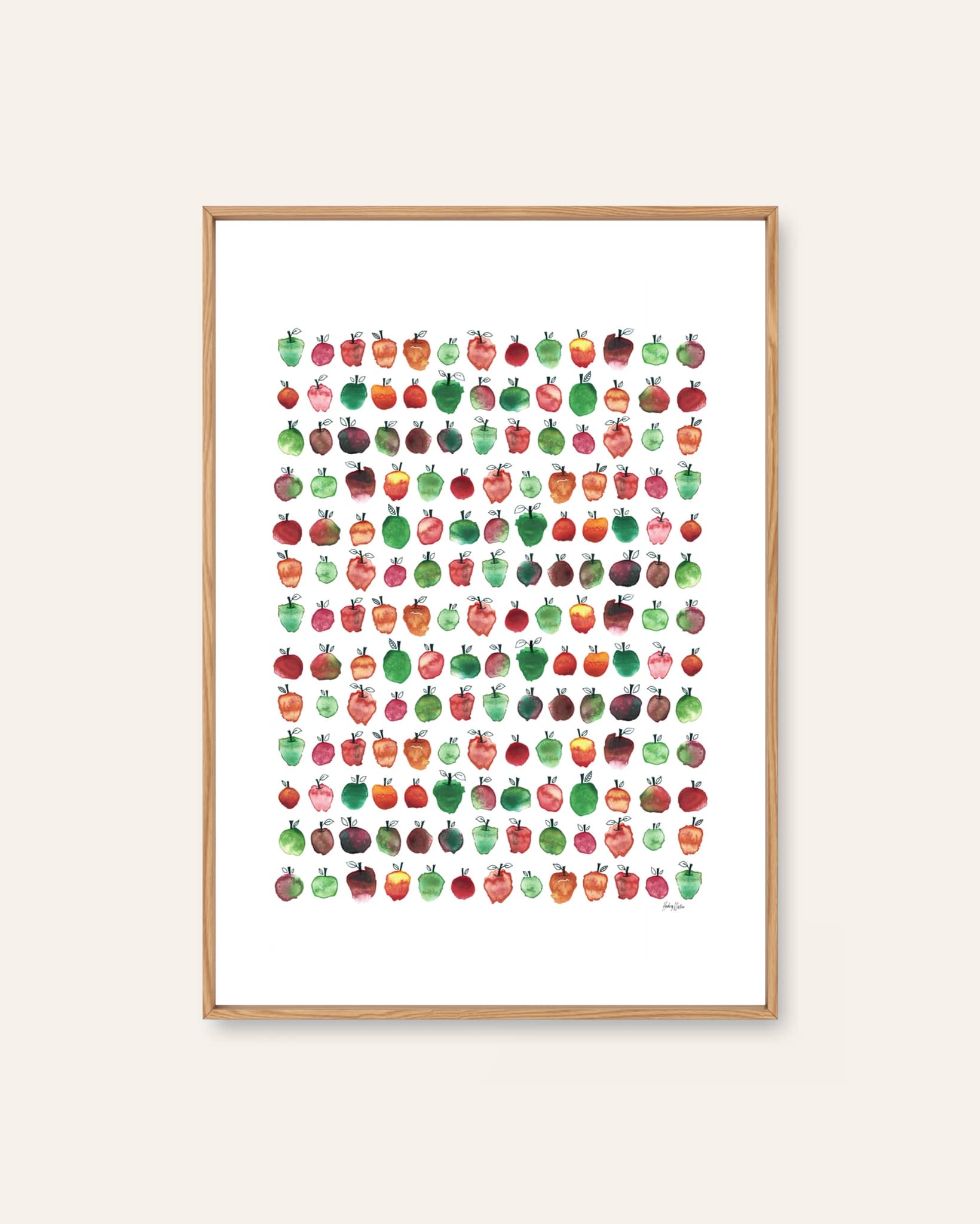 Massa Äpplen by Hedvig Wallin, a botanical Scandinavian art print