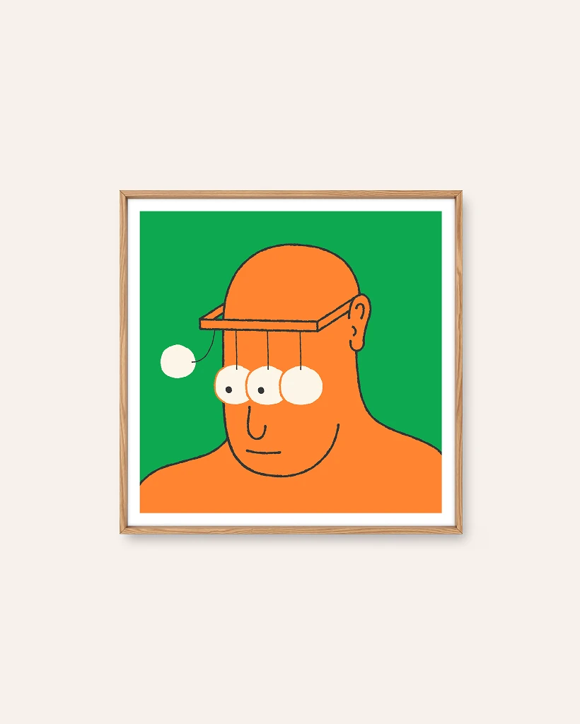 Mean Snothing by Simen Wahlqvist, an illustrated Scandinavian art print