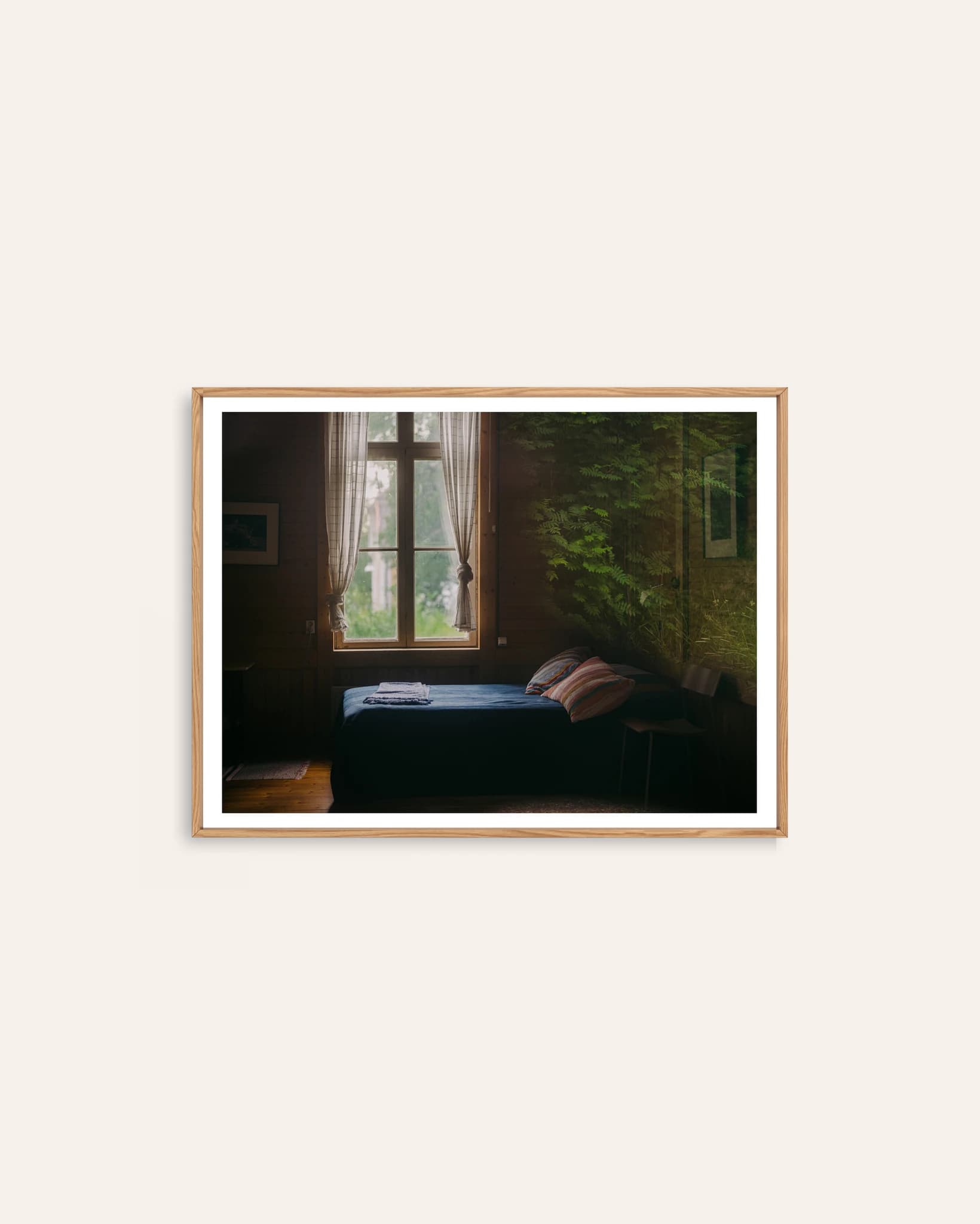 Morning, Cabin Room by Markus Naarttijärvi, a photographic Scandinavian art print