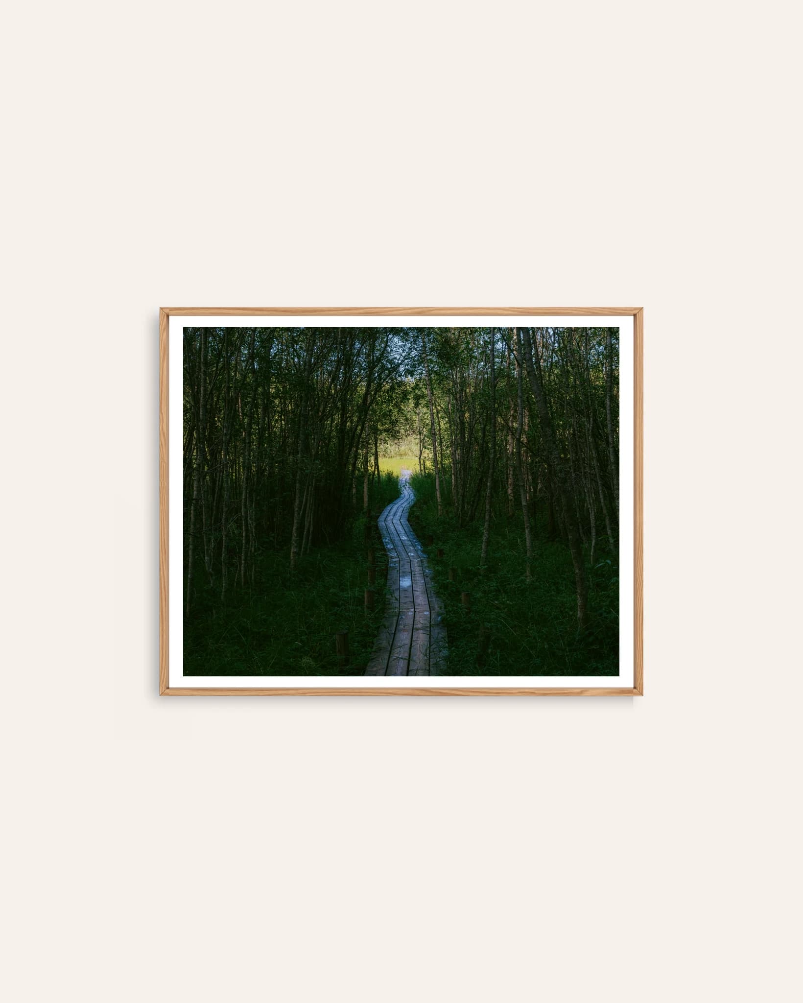 Path Through the Trees by Markus Naarttijärvi, a photographic Scandinavian art print