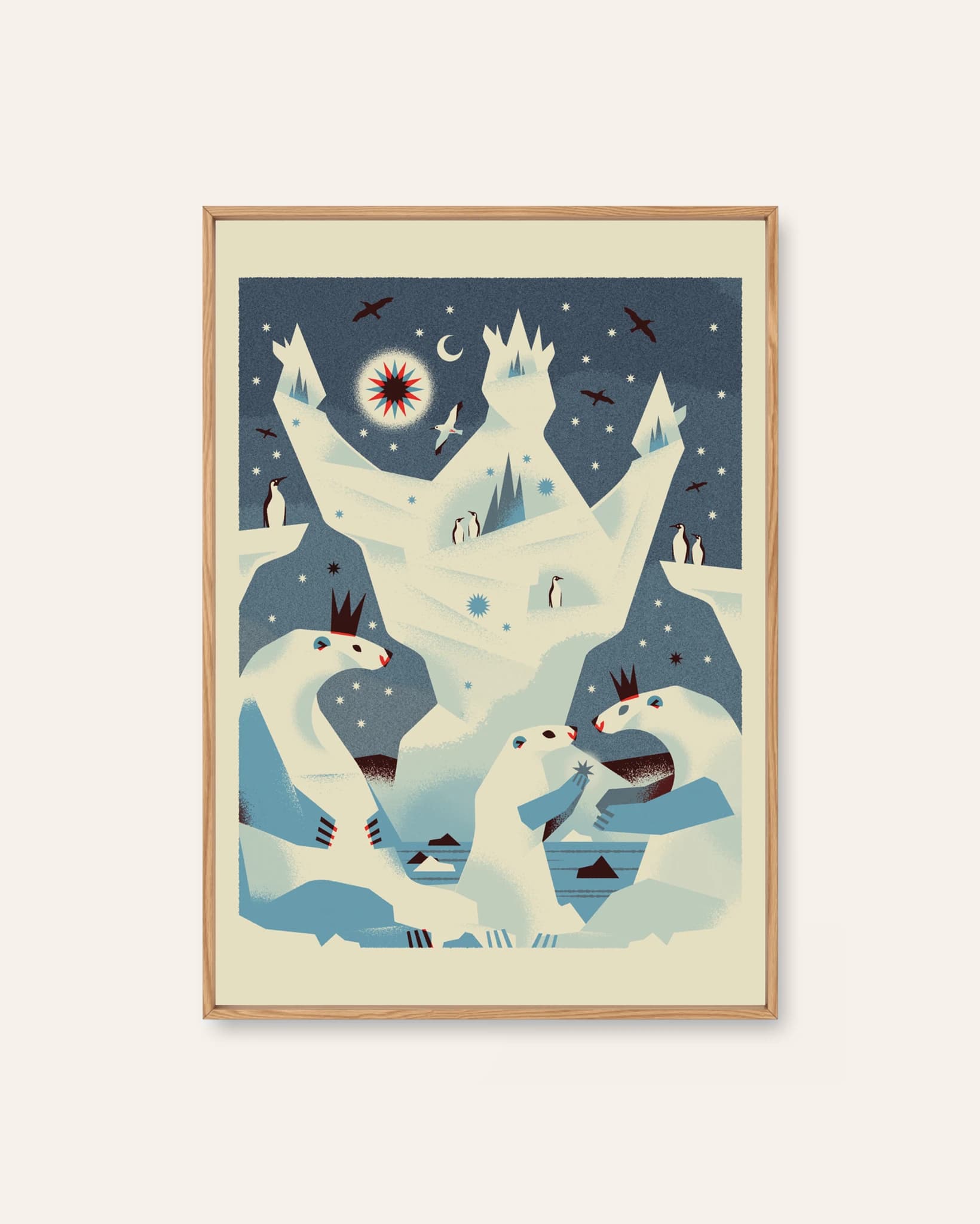 Polar Bear Castle by Christina Hägerfors, an illustrated Scandinavian art print