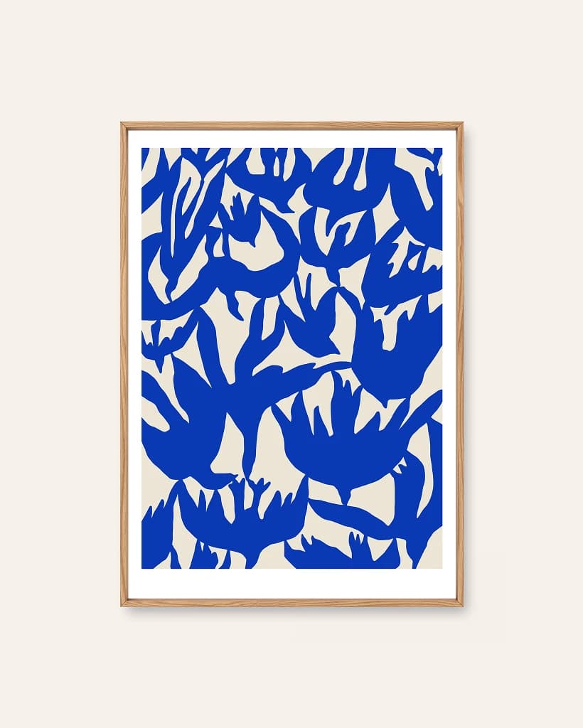 Swallow Dive by Helene Brox, an abstract Scandinavian art print