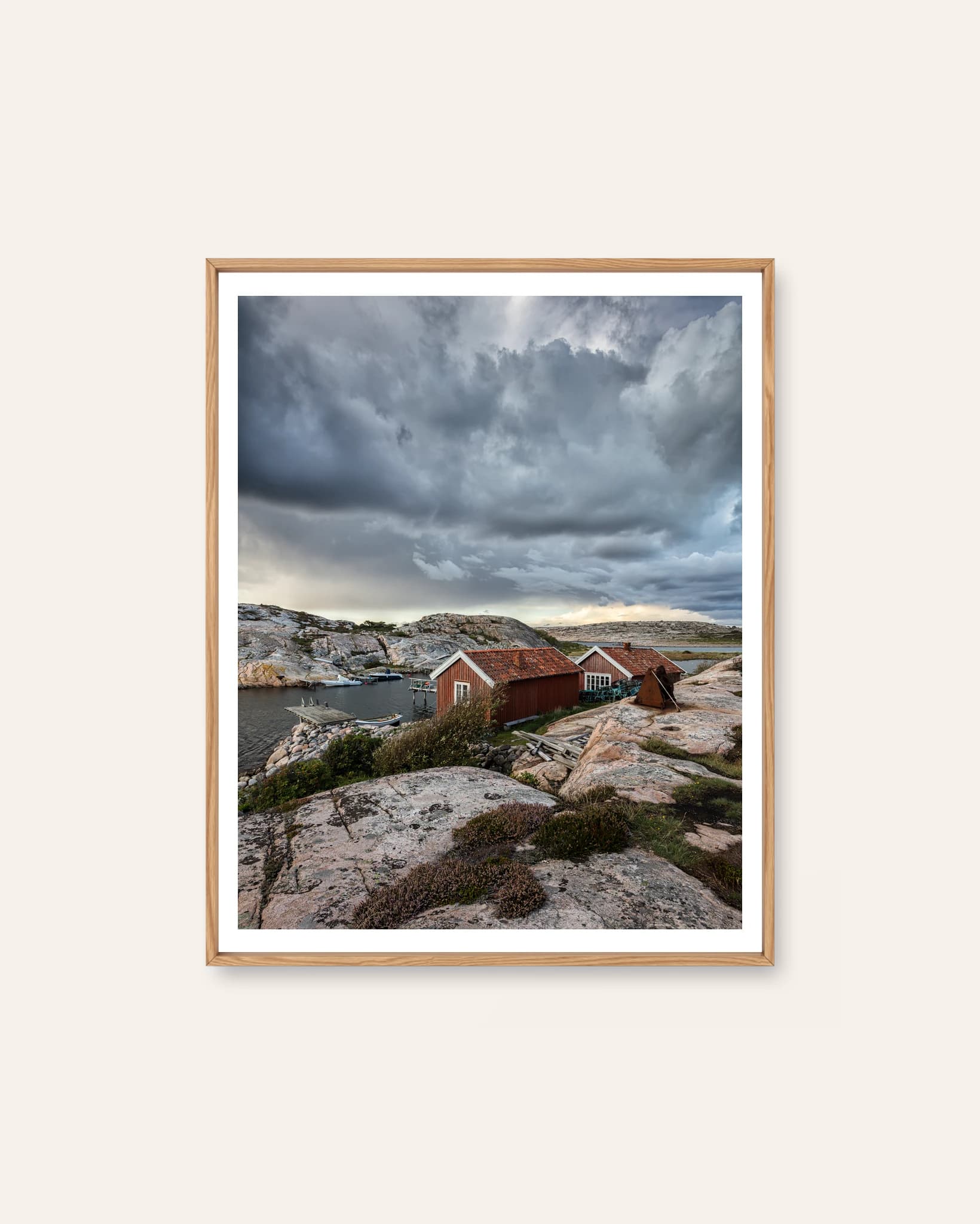 Tjurpannan Båthus by Patrik Wennerlund, a photographic Scandinavian art print