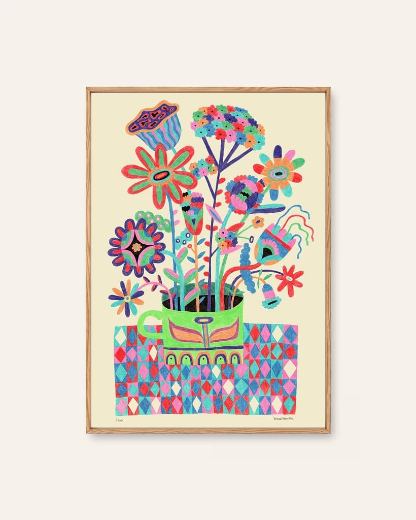 Trysilkaffe by Ingunn Dybendal, a botanical Scandinavian art print