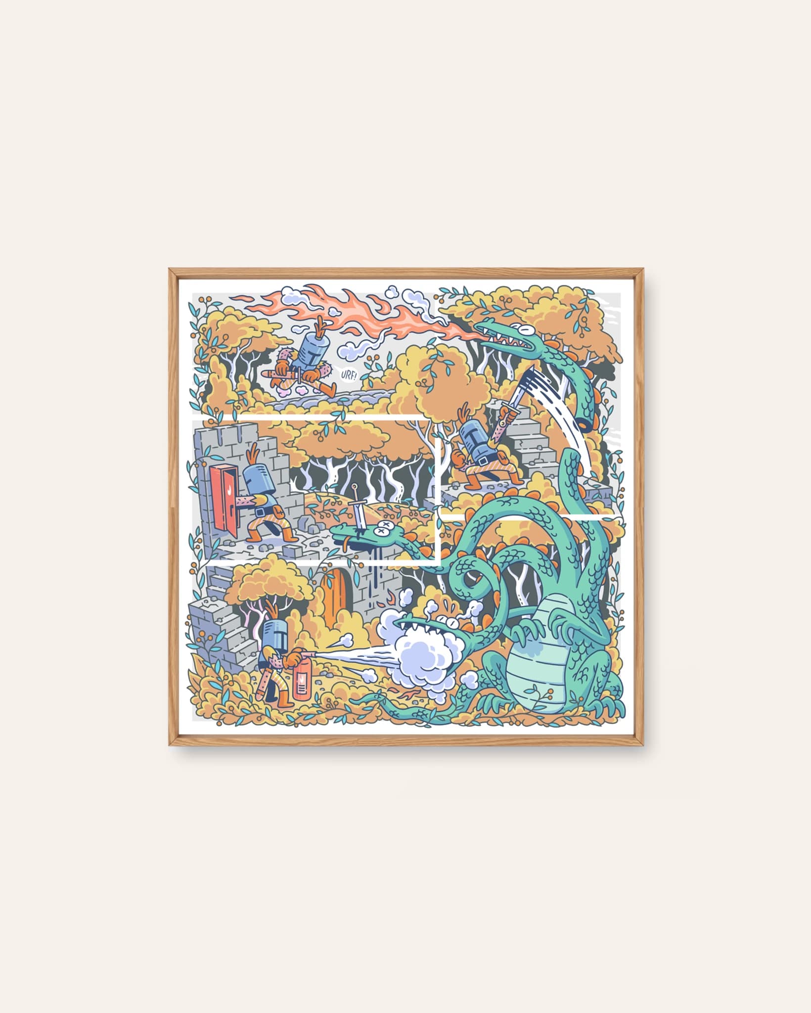 URF! by Mikko Saarainen, an illustrated Scandinavian art print
