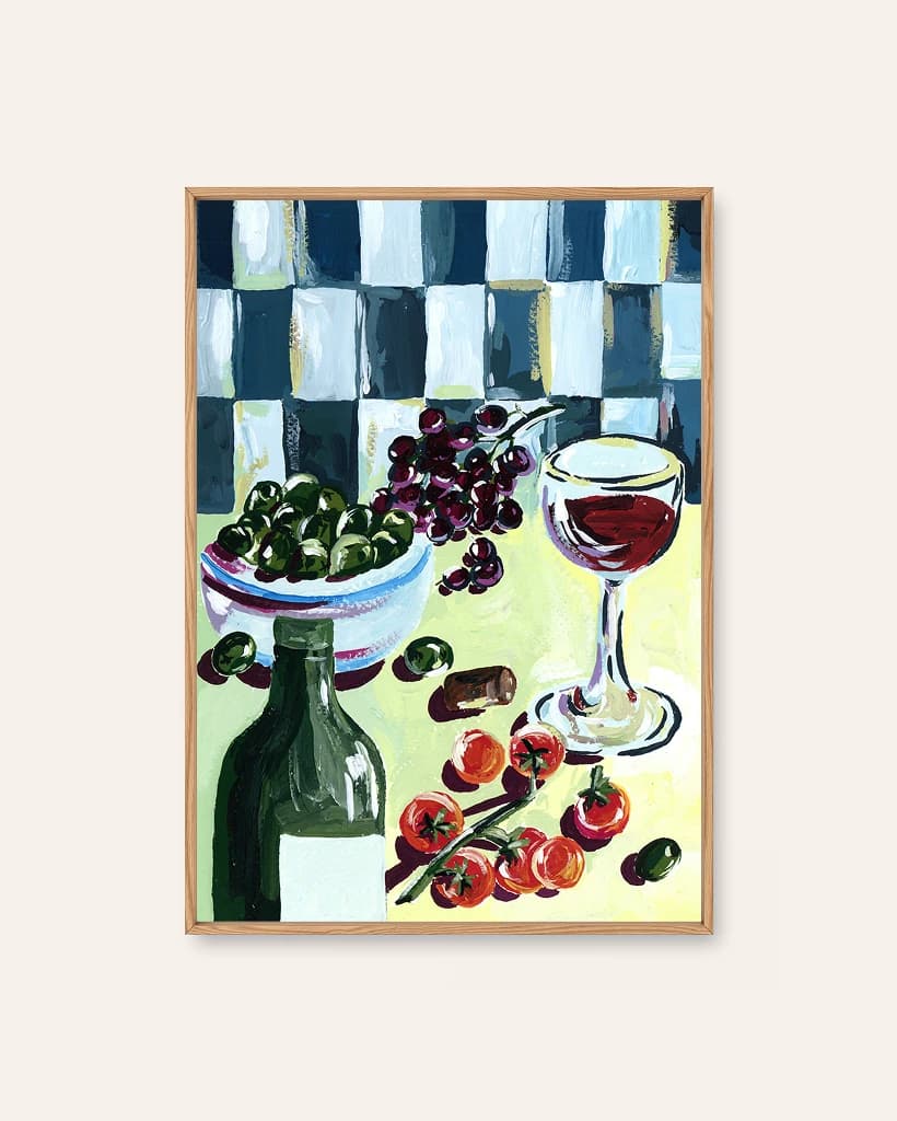 Vinkveld by Sia Siamos, a botanical Scandinavian art print
